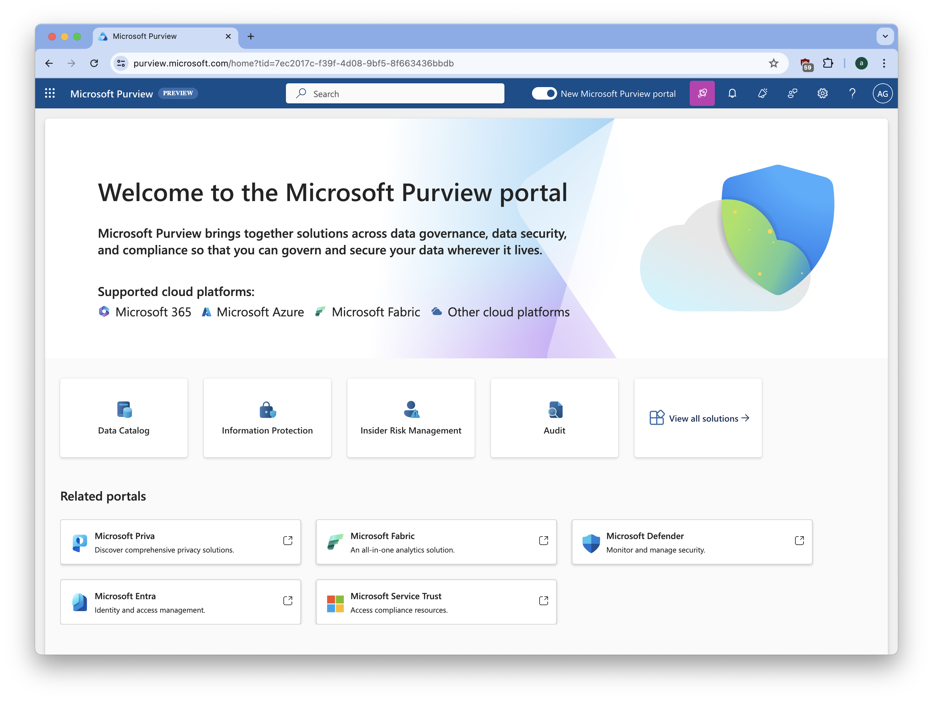 Purview New Portal